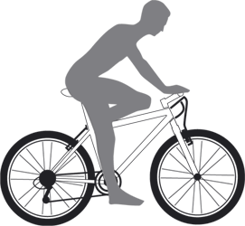 Правильное положение тела на велосипеде